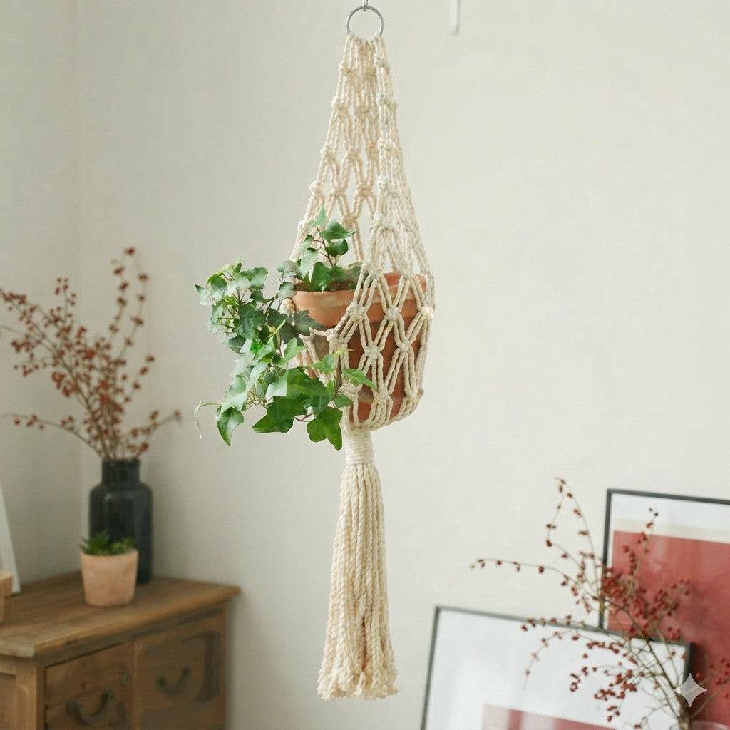 Canopy cotton plant hanger with pot not included