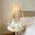 Nest hanging cat bed with decorative tassel details