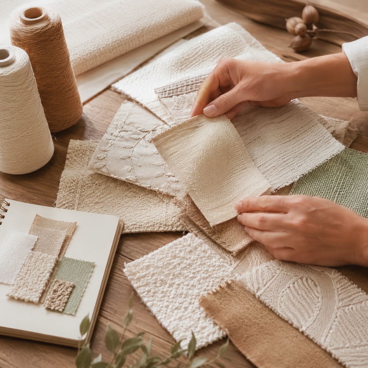 Textile texture and color references